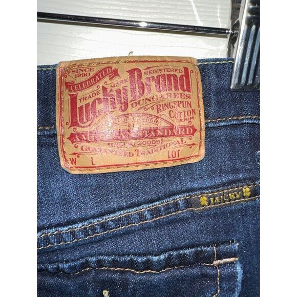 Lucky Brand Petunia Easy Rider Dark Wash Jeans size 27 - Picture 8 of 12